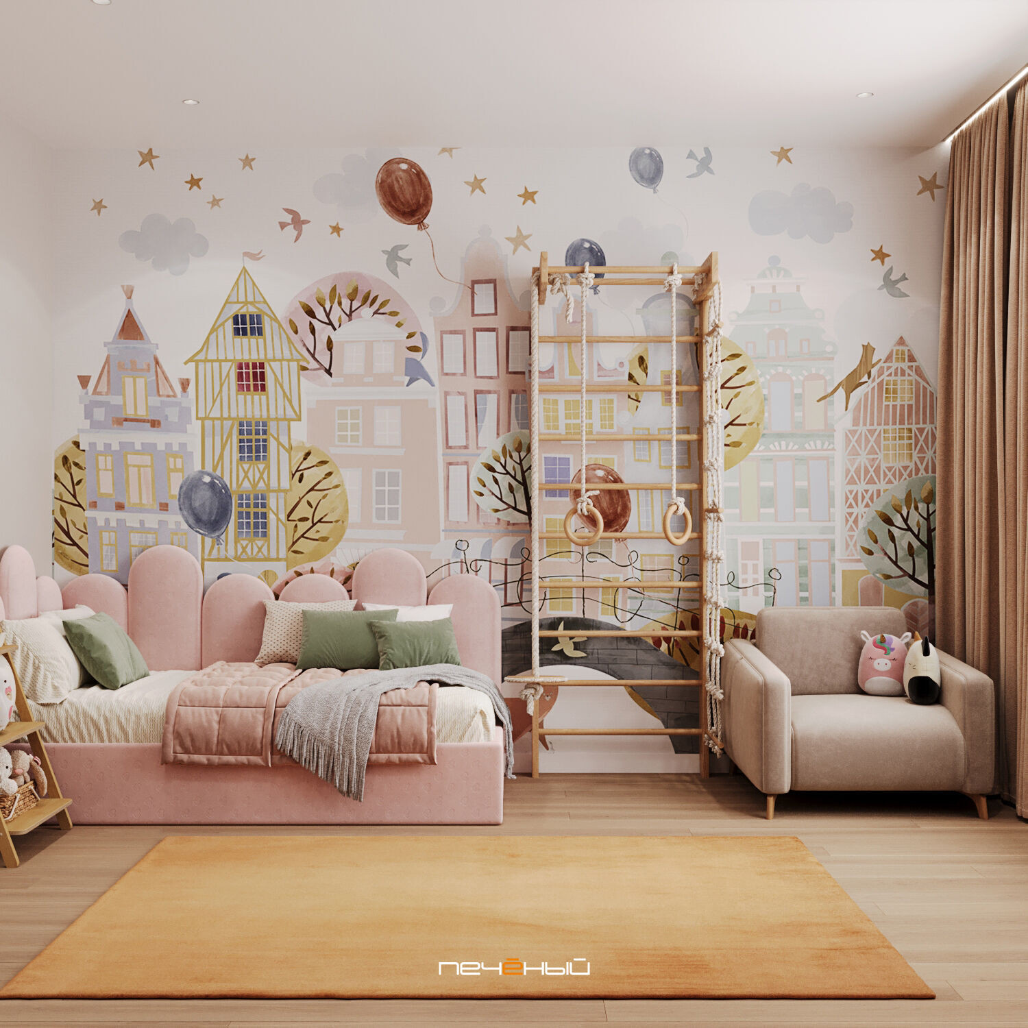 2025 Дизайн 2-комн. квартиры 75 м² в современном стиле, Москва, ЖК Foriver