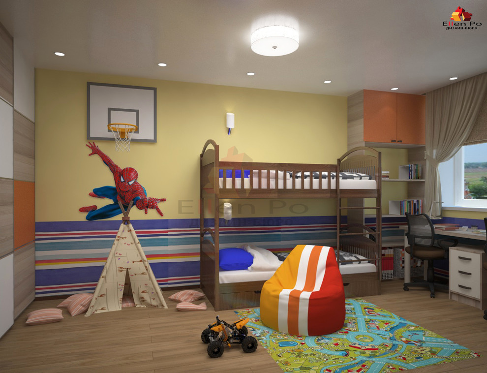 Дизайн трех-комнатной квартиры с элементами лофт и восточной культуры.