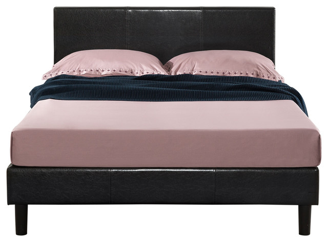 Mattress Agra Grand Faux Leather, Acme Ireland Queen Faux Leather Bed Black