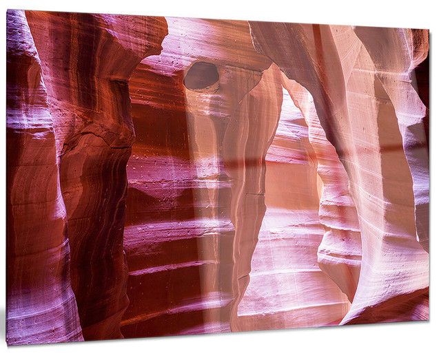 "Antelope Canyon Structures" Landscape Photo Glossy Metal ...