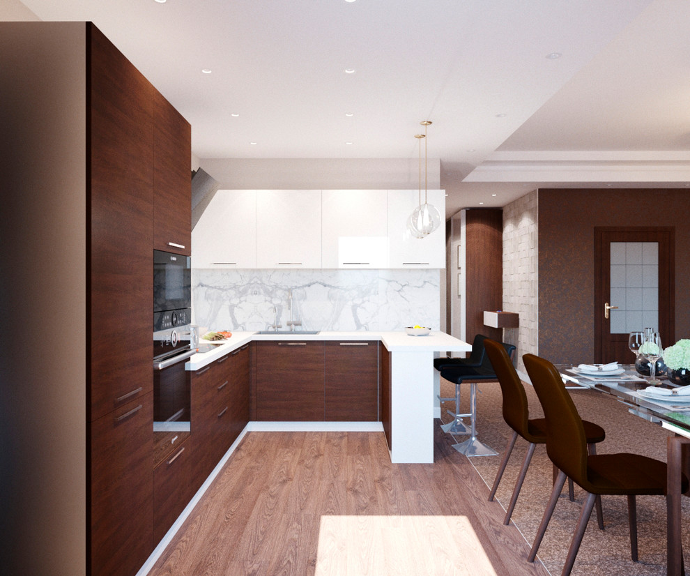 Мужская квартира в шоколадных тонах