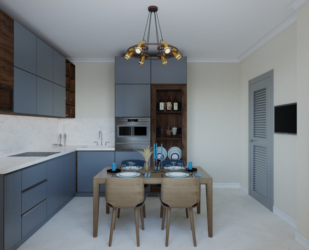 Кухня 11,5 кв. м в современном стиле