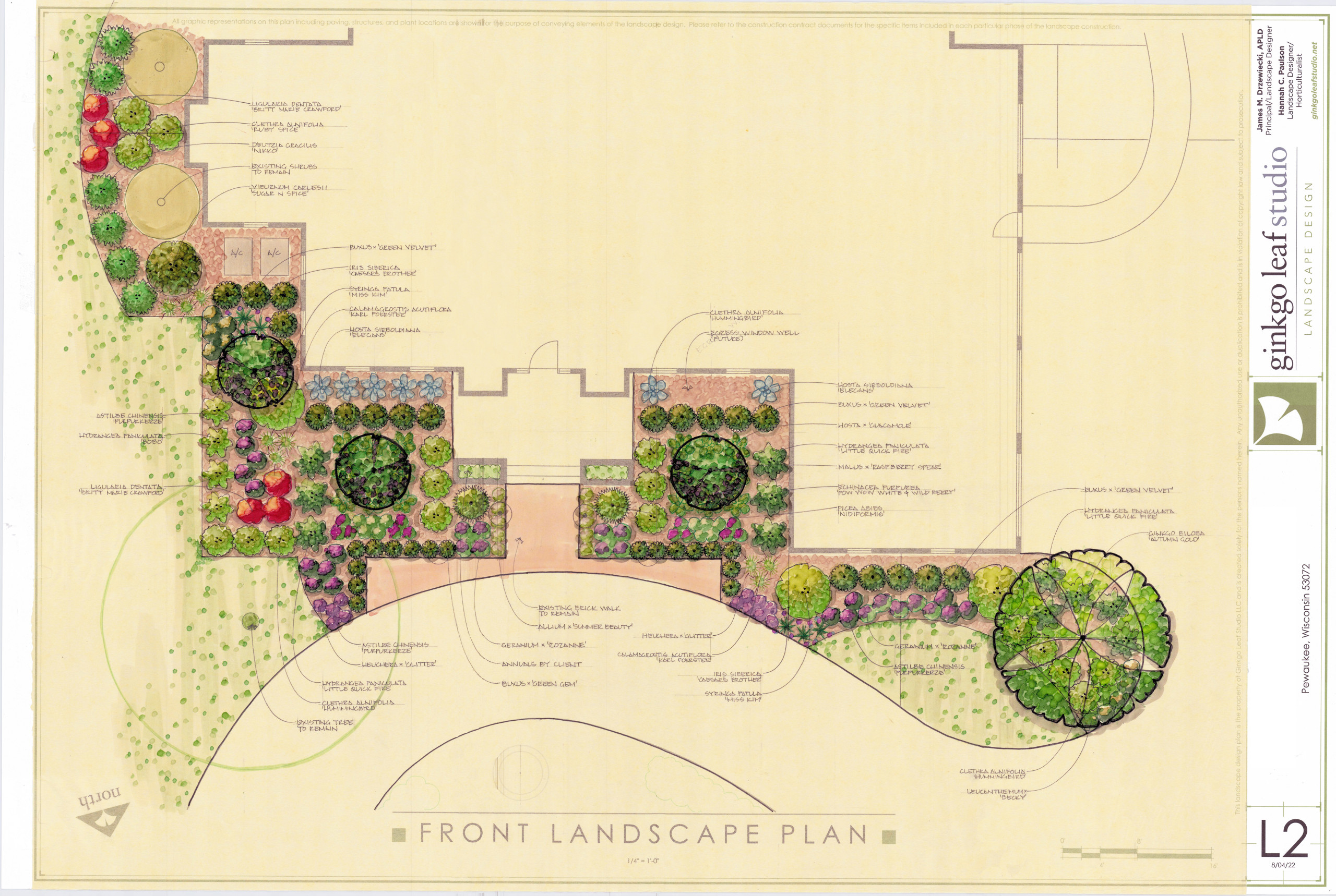 Traditional Front Landscape - Pewaukee, WI