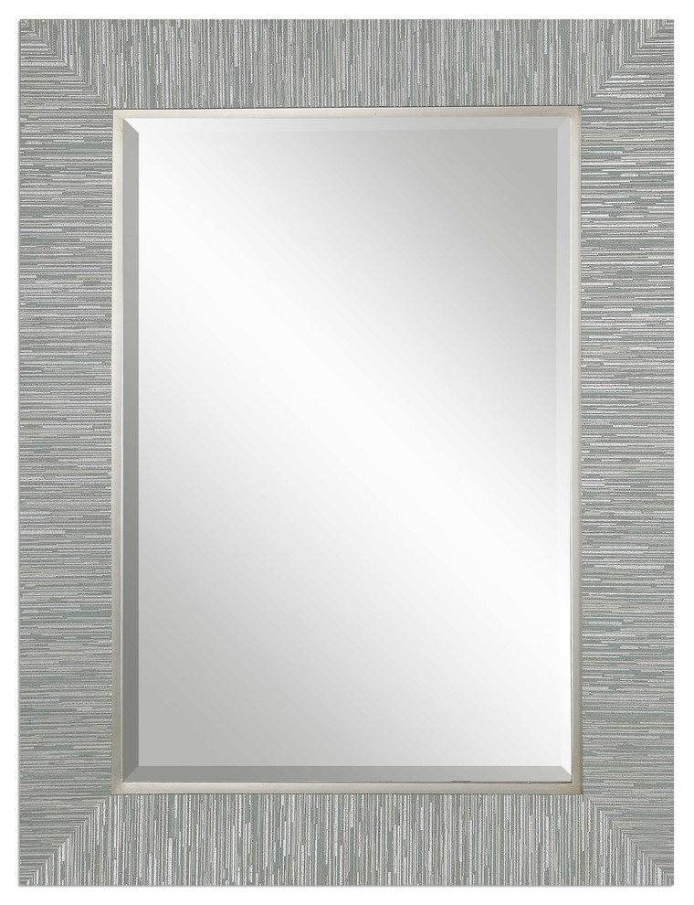 Uttermost Belaya Gray Wood Mirror, 32.25"x4.125"x44.5" Contemporary
