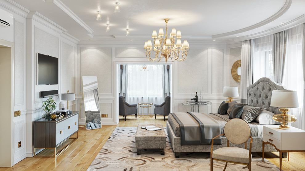 Спальня в особняке в Глухово, Московская область