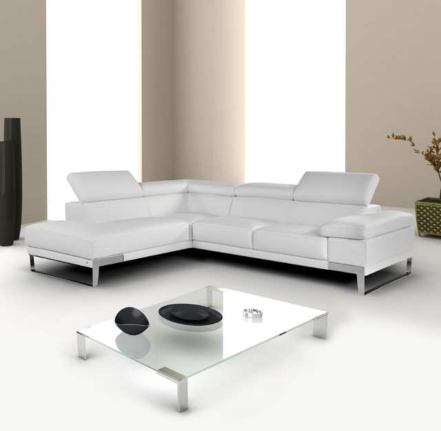 "Nicoletti" Italian Leather Sectional Sofa - Modern - New York - by