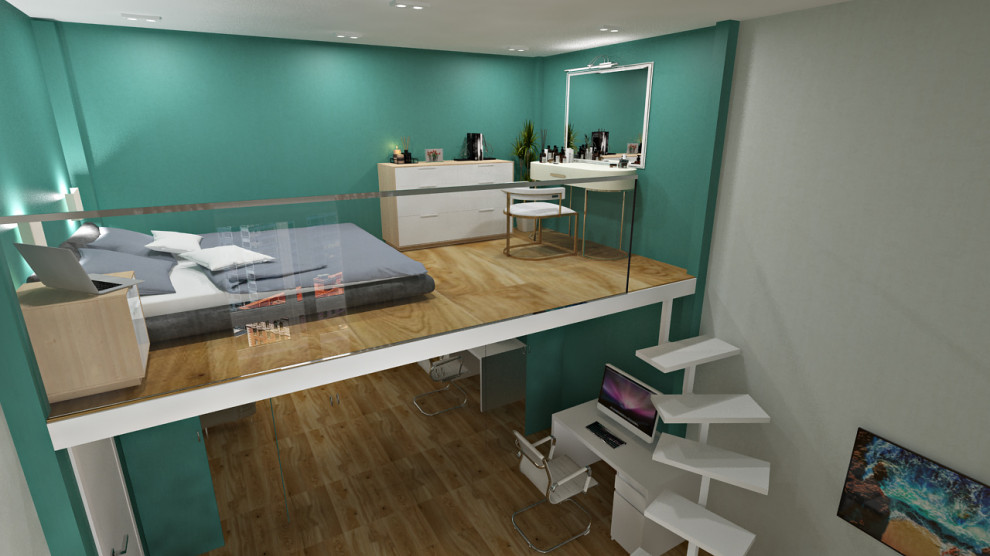 Проект 2х-комн. квартиры с потолками 4 метра