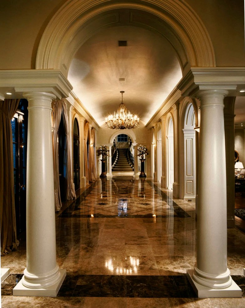 Inspiration for a traditional hallway in Houston.