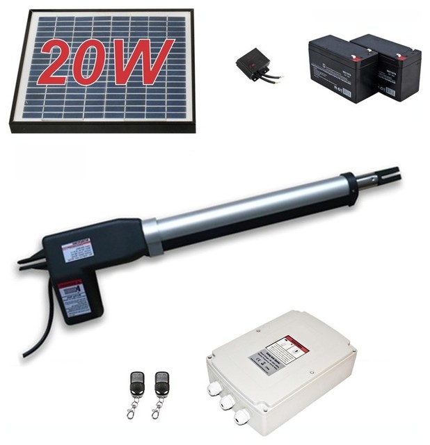 AS600 Single Swing Gate Opener, Solar Powered Kit Contemporary Home