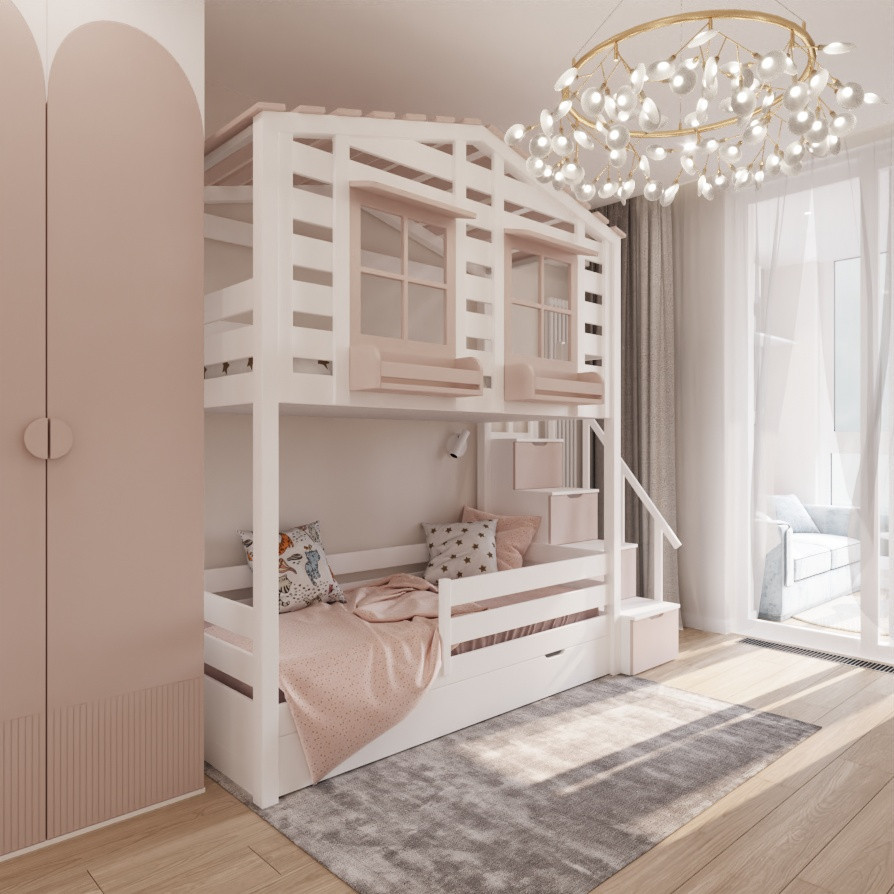 Дизайн детской для девочек