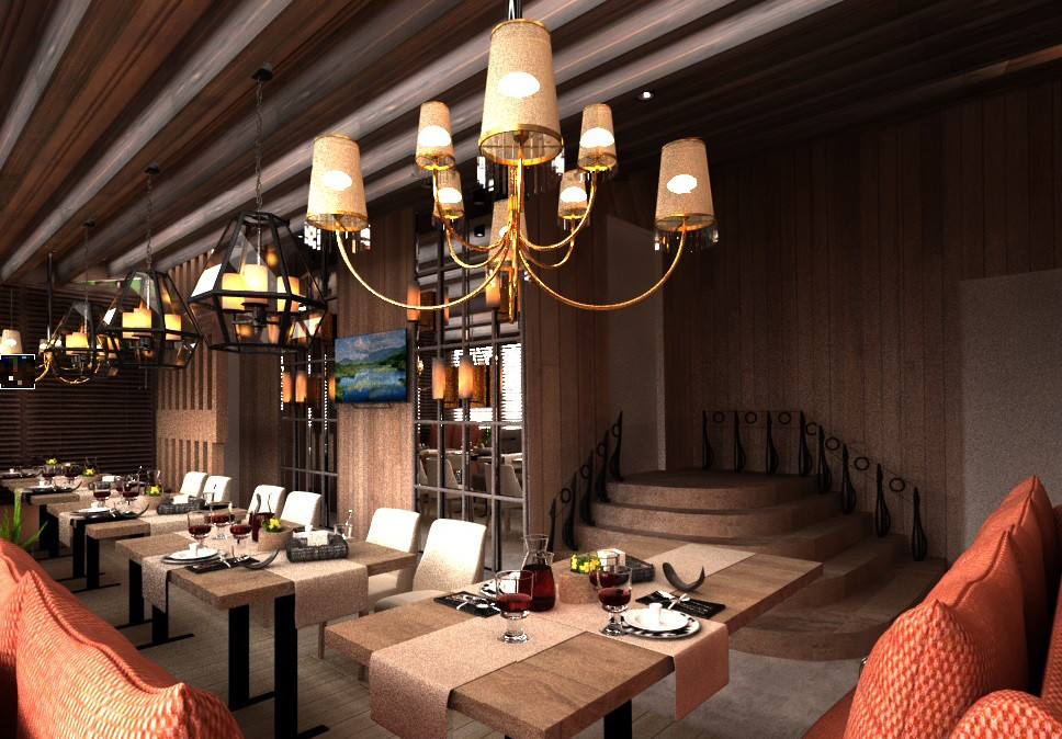Концепция  зала ресторана