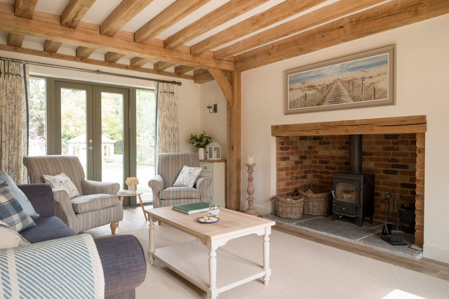 Willow Cottage lantlig-vardagsrum