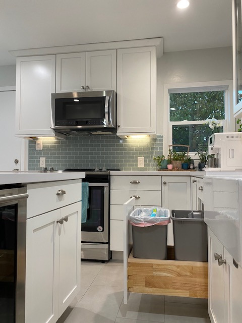 Richmond Kitchen with Custom Handmade Backsplash