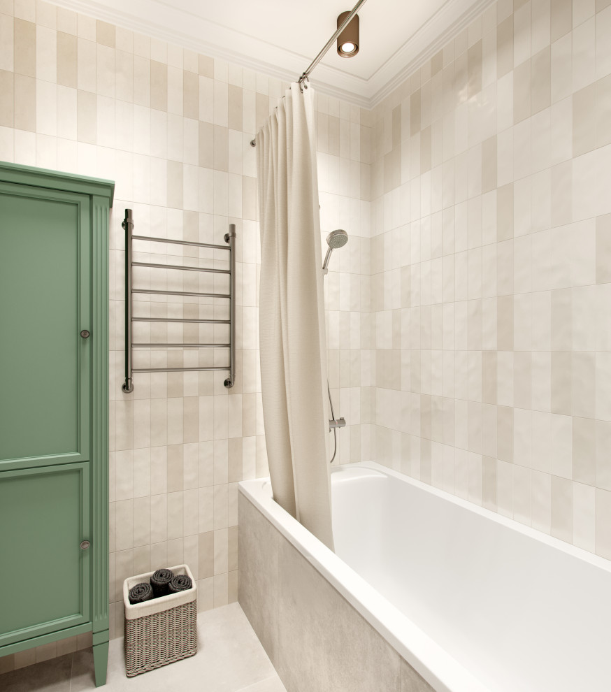 Сиреневая квартира для мамы и дочки