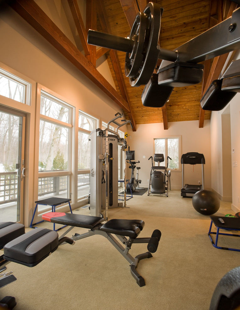 Traditional home gym in Other.