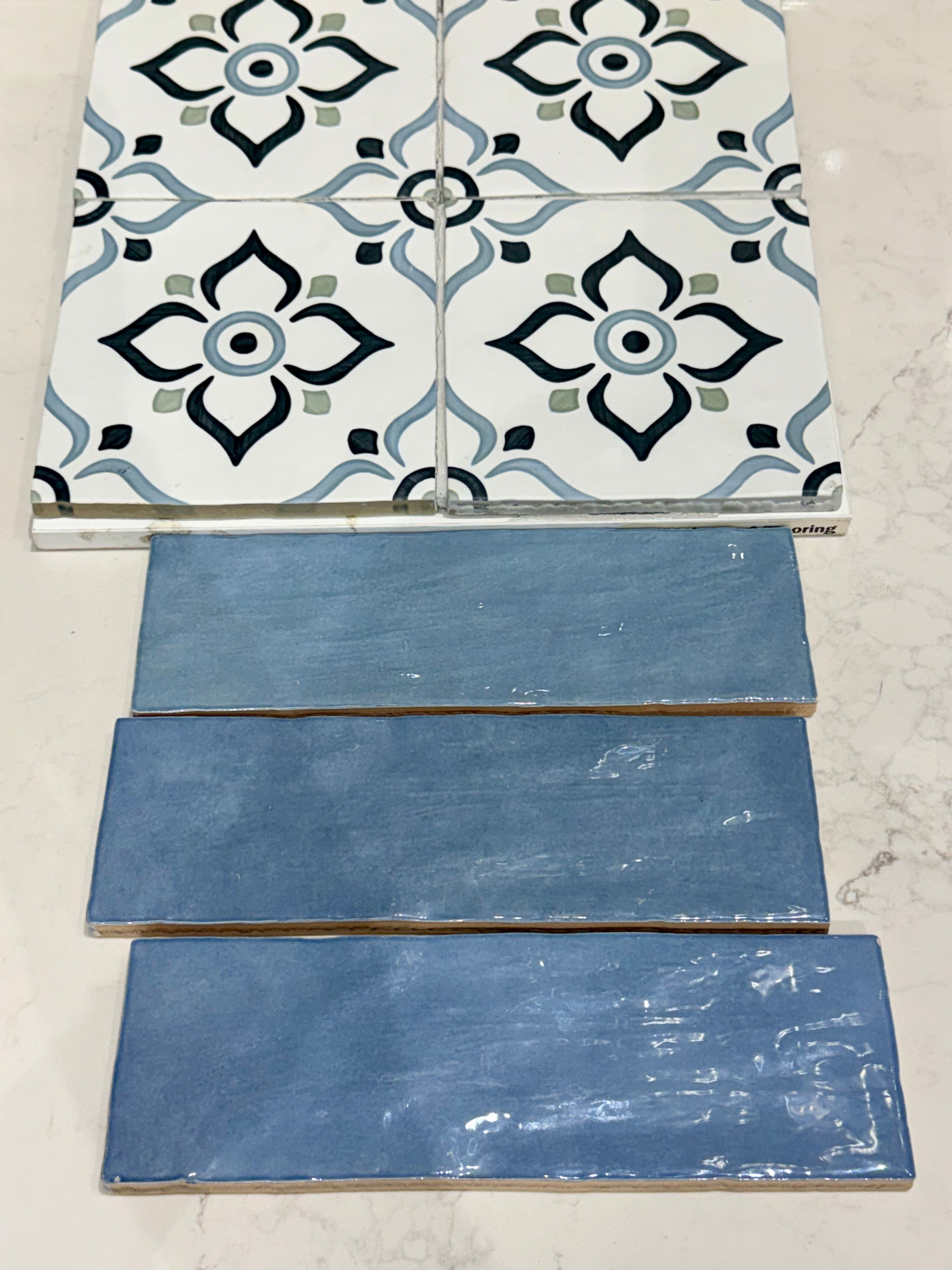 Floor and shower tiles