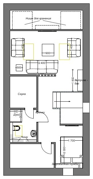 План мансарды