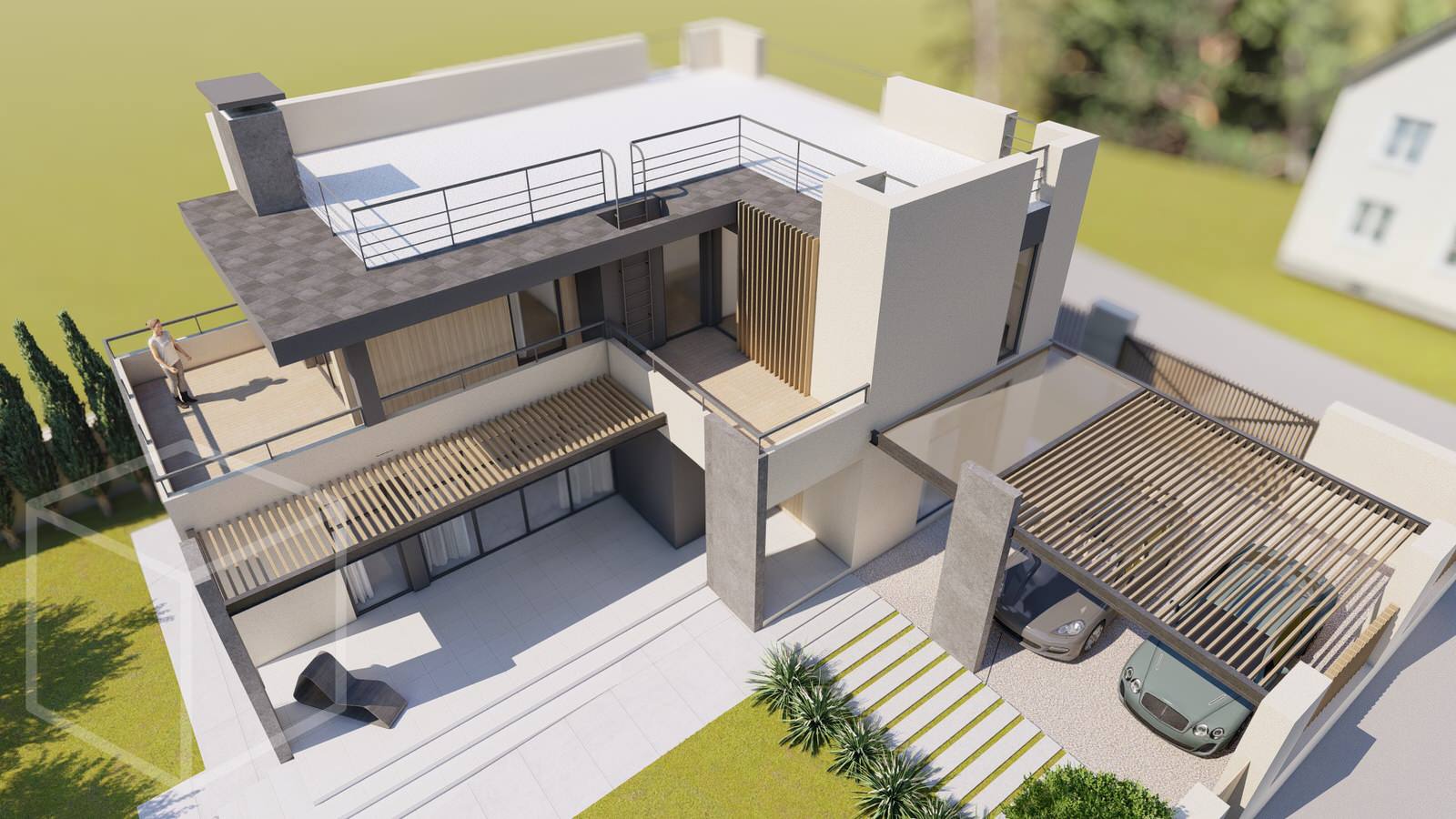 Уютный дом для молодой семьи в современном стиле