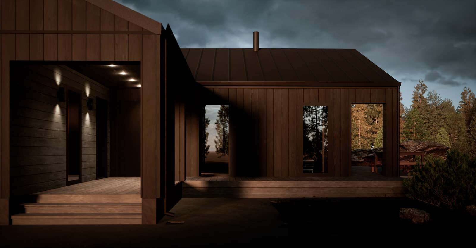 Вечерний вид