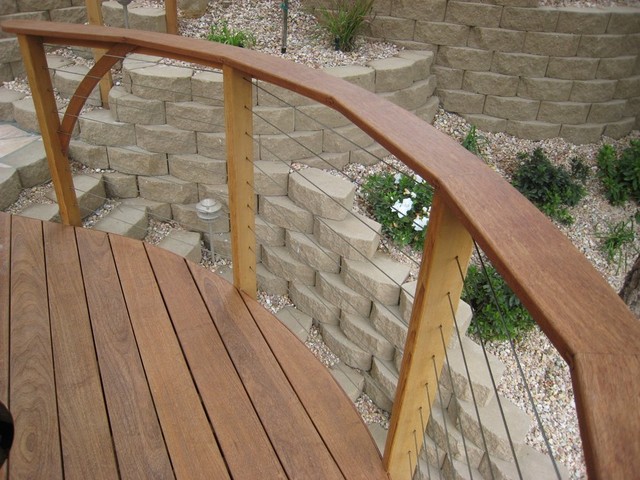Curved Deck contemporary-terrace