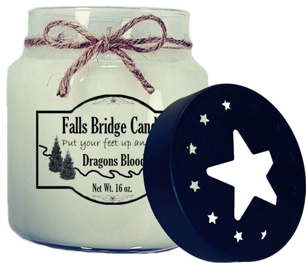 Dragon's Blood Scented Jar Candle, 16 oz, Star Lid