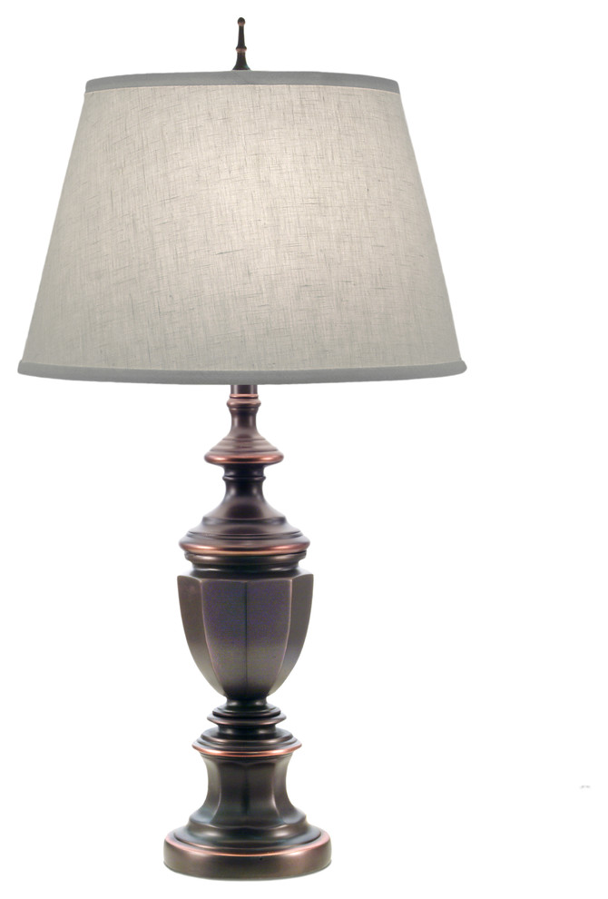 Stiffel Table Lamp, Bronze Traditional Table Lamps by Stiffel Lite Tops