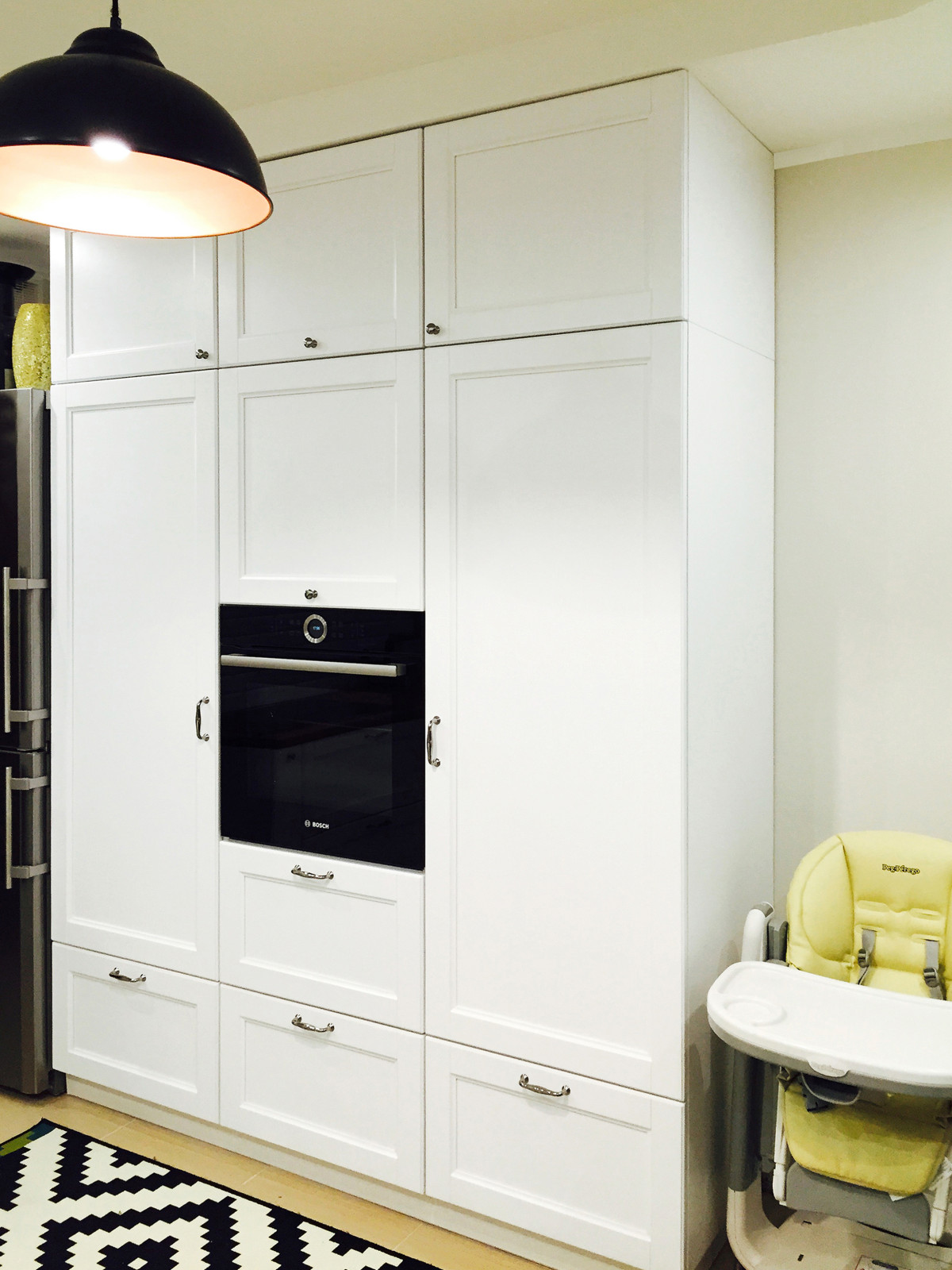 Белая кухня в скандинавском стиле