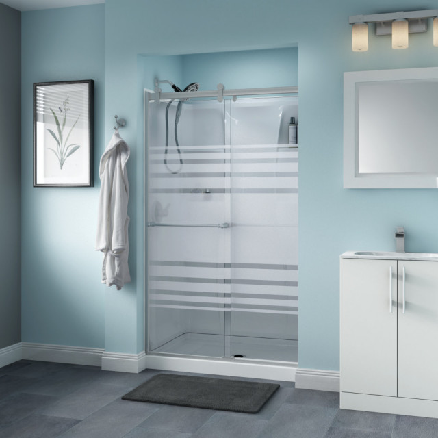 Delta SD3276581 Windemere 48"W Sliding Frameless Shower Door