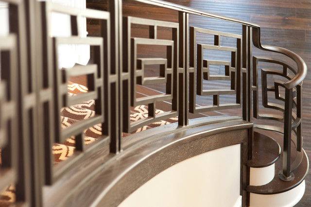 Close Ups: Custom Iron Railing - Traditional - Staircase ...