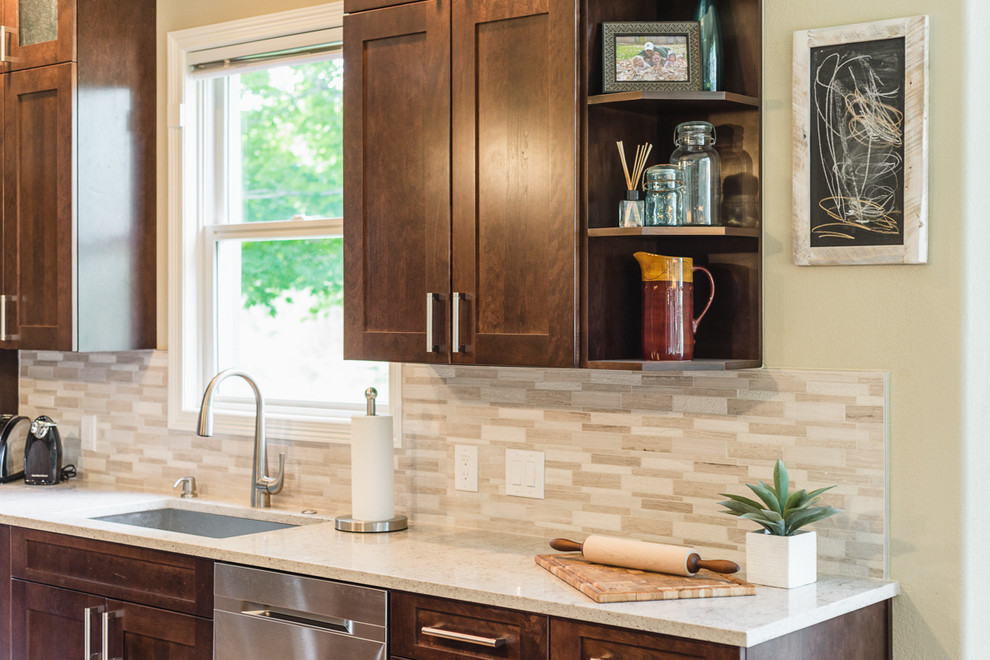 Home design - transitional home design idea in Denver
