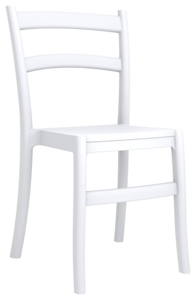 Tiffany Dining Chair White Transitional Outdoor Dining Chairs by Virventures Houzz