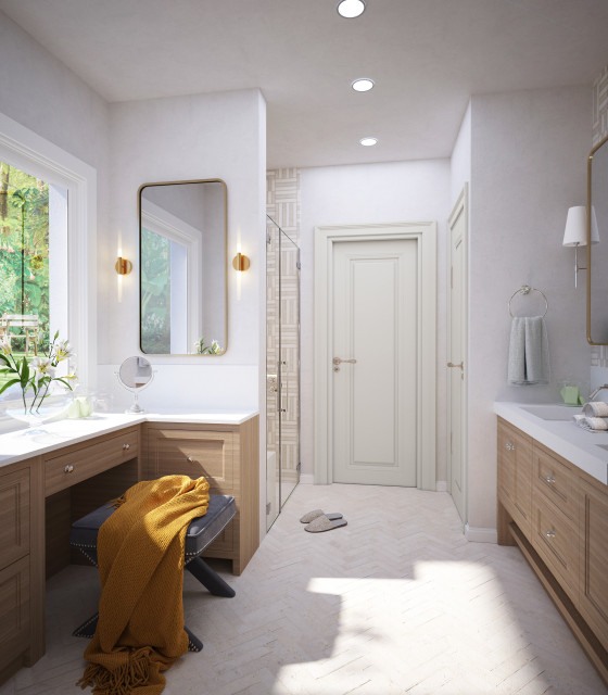 Master Bathroom transitional
