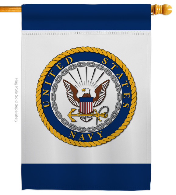 US Navy Americana Military House Flag, 28