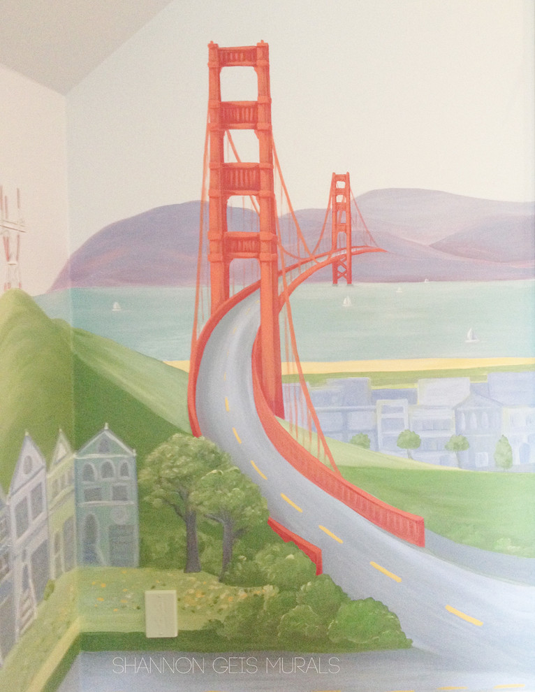 Photo of a contemporary nursery in San Francisco.