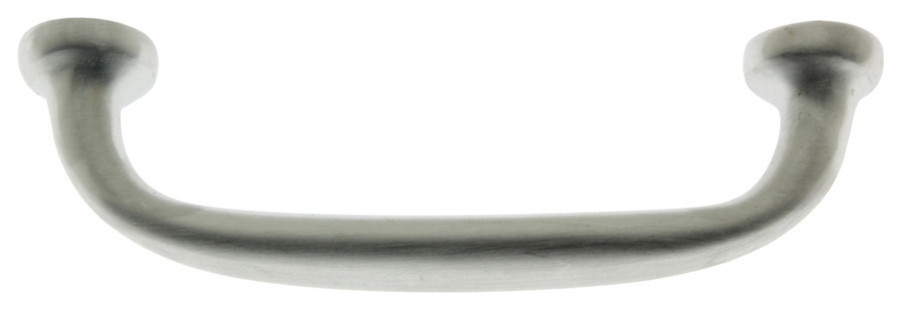Genuine Solid Brass 5-1/8" c/c Round Pull (Concealed Mount), Satin Chrome