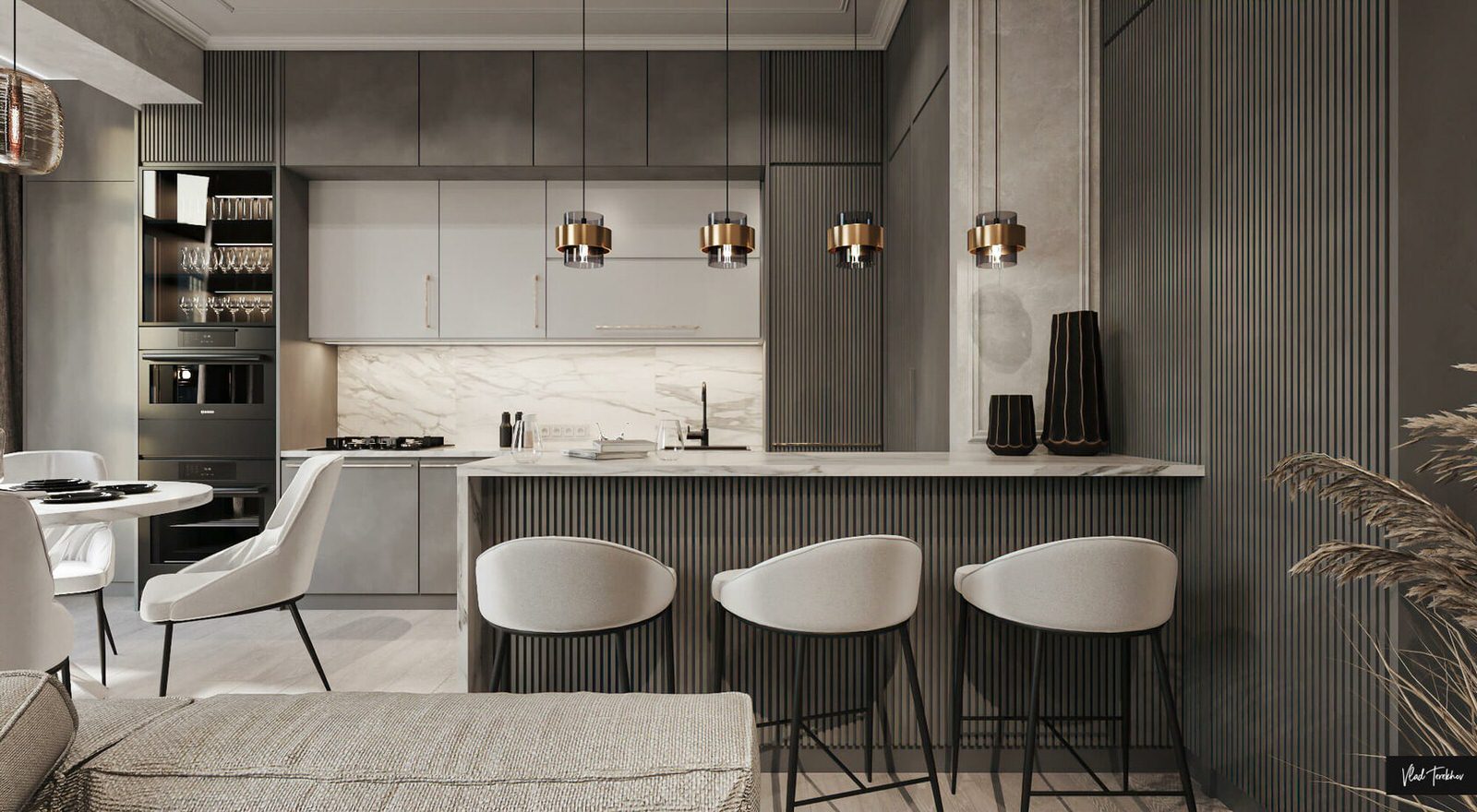 Квартира в современном стиле. ЖК На Московской.