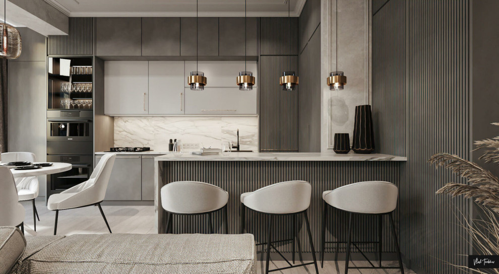 Квартира в современном стиле. ЖК На Московской.