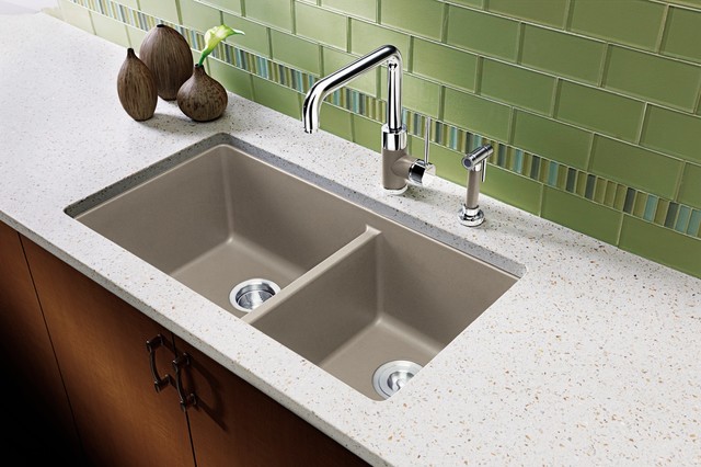 Blanco Silgranit Kitchen Sinks clasico-cocina