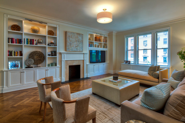 West Side Ave Apt klassisch-modern-wohnbereich