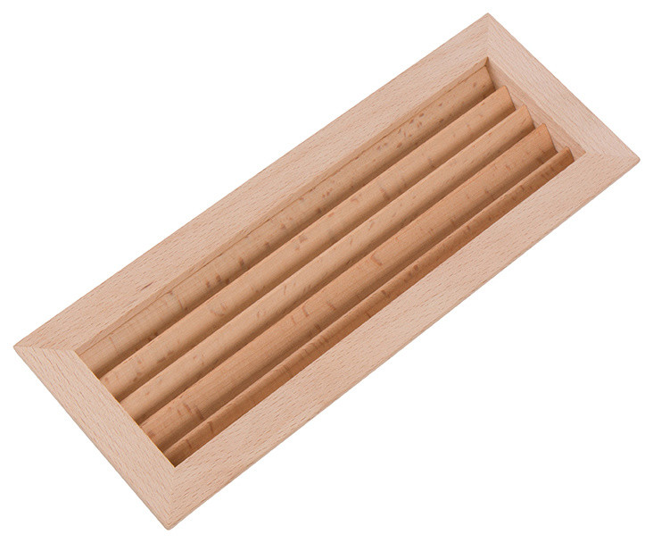 815/16" Rectangular Wood Air Vent Grille Transitional Registers