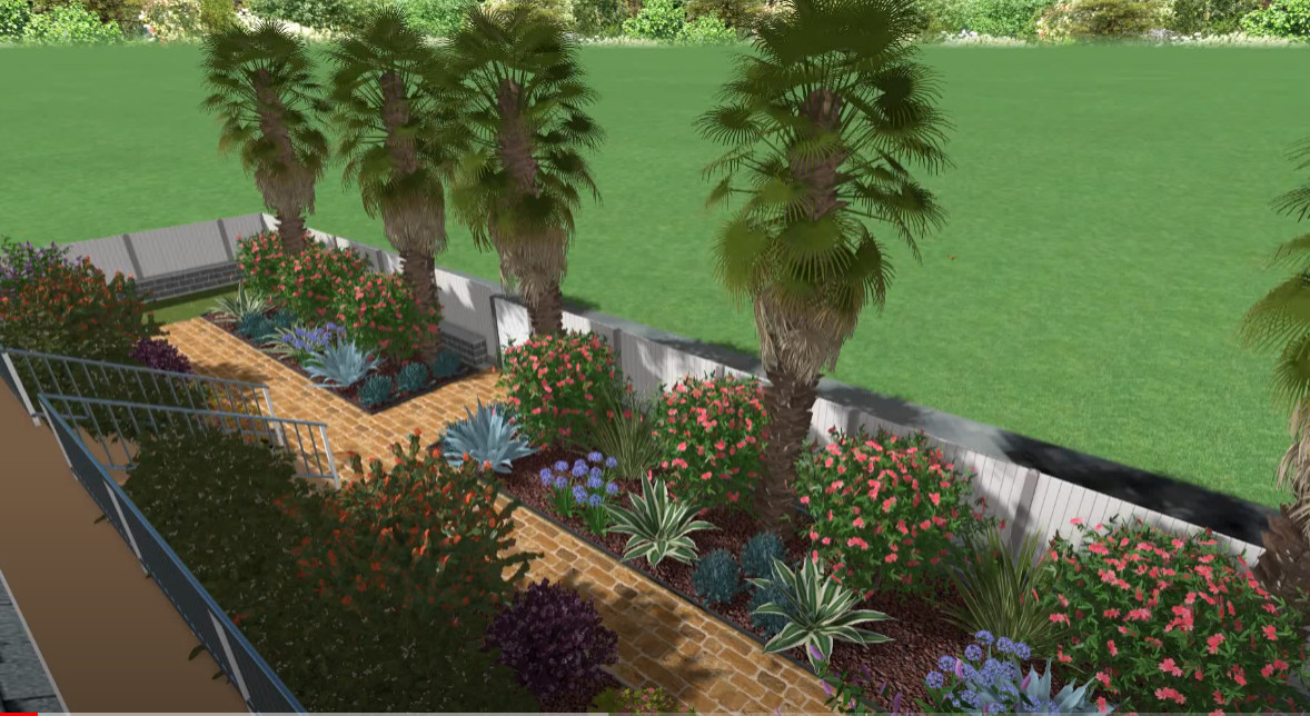 Jardin de ville Méditerranéen