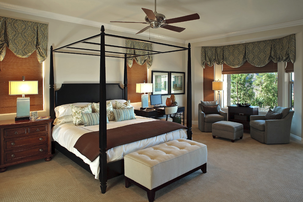 Photo of a contemporary bedroom in Nashville.