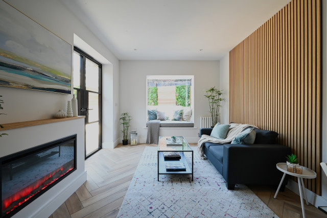 Contemporary 2-Bed Side Return Extension &ndash; London contemporary-living-room