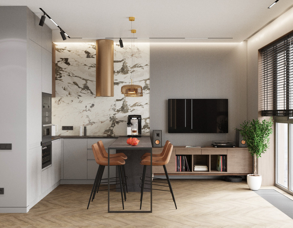 Кухня-гостиная ЖК Фреш