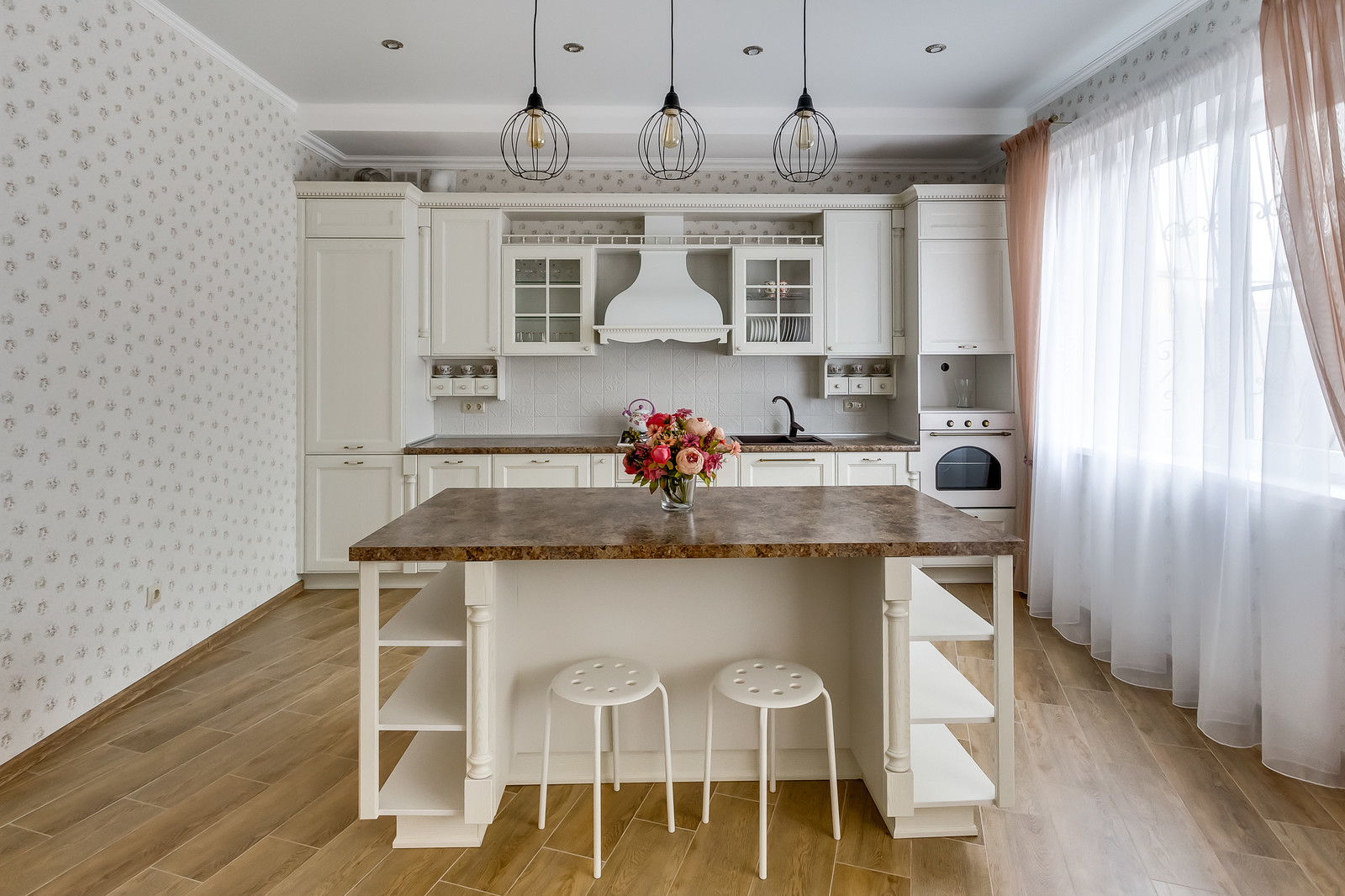 Кухня с фасадами Милан Бьянко