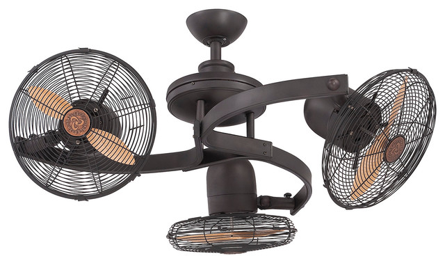 Circulaire 3 Headed Ceiling Fan Transitional Fans By Circulaire 3 Headed Ceiling Fan