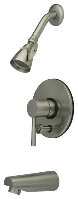 Kingston Brass Tub and Shower Faucet With Diverter, 6-1/4inch Diameter ...