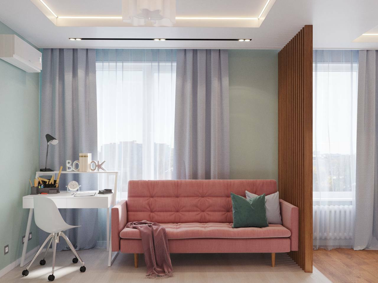 Дизайн проект в ЖК Дисквери Парк 75м²