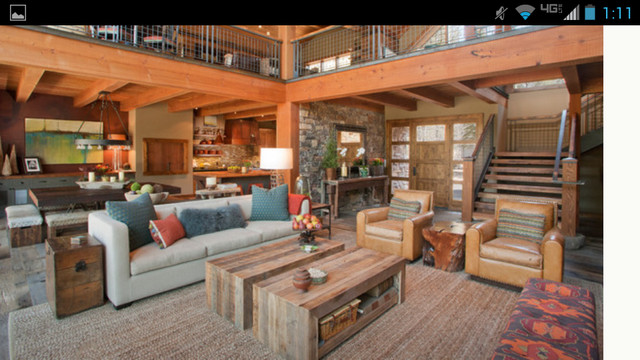 Northwest Modern Lodge Great Room Rustic Living Northwest Modern Lodge Great Room Rustic Living