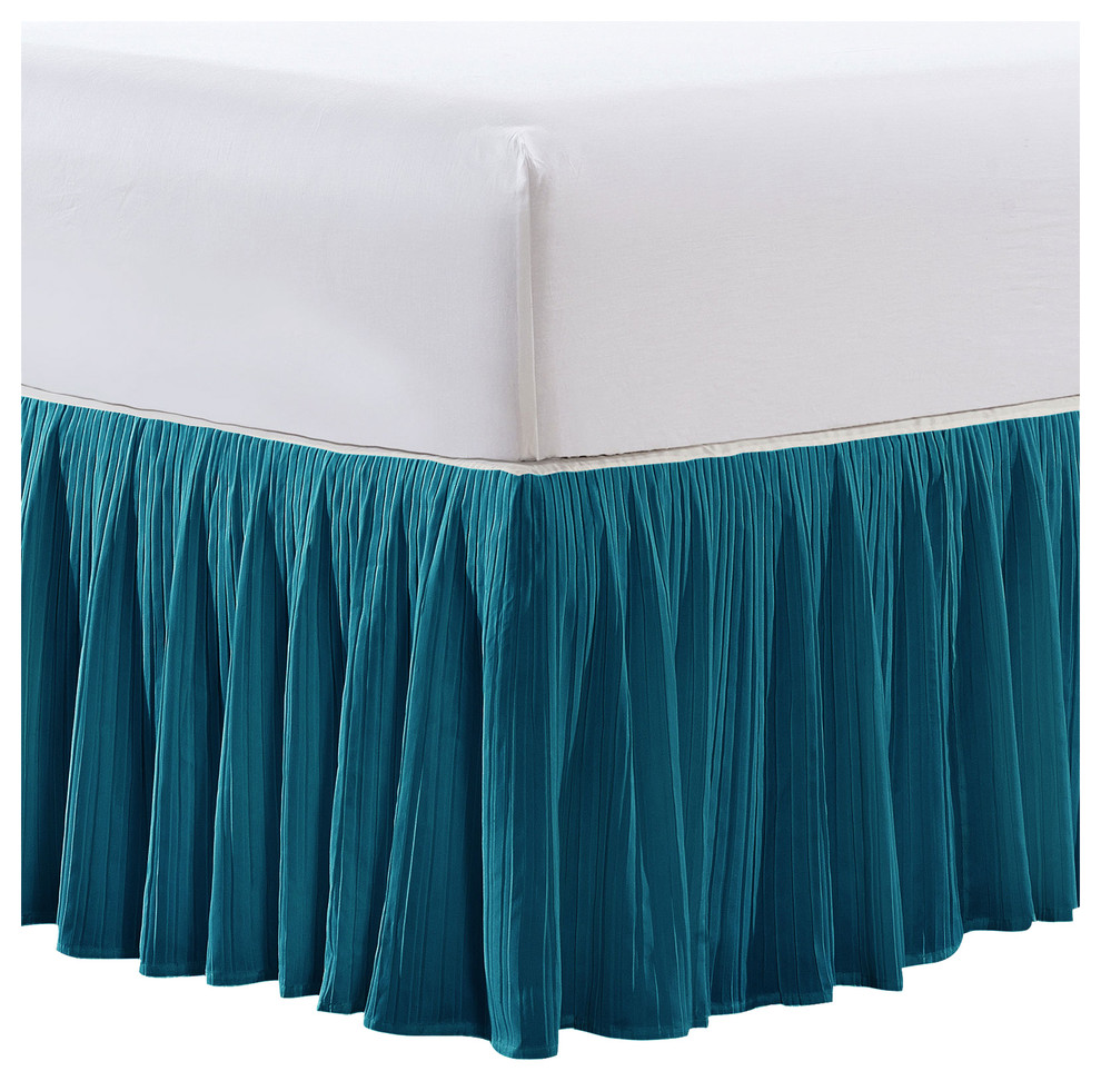 18" Pleated Bed Skirt Contemporary Bedskirts by BNF Home